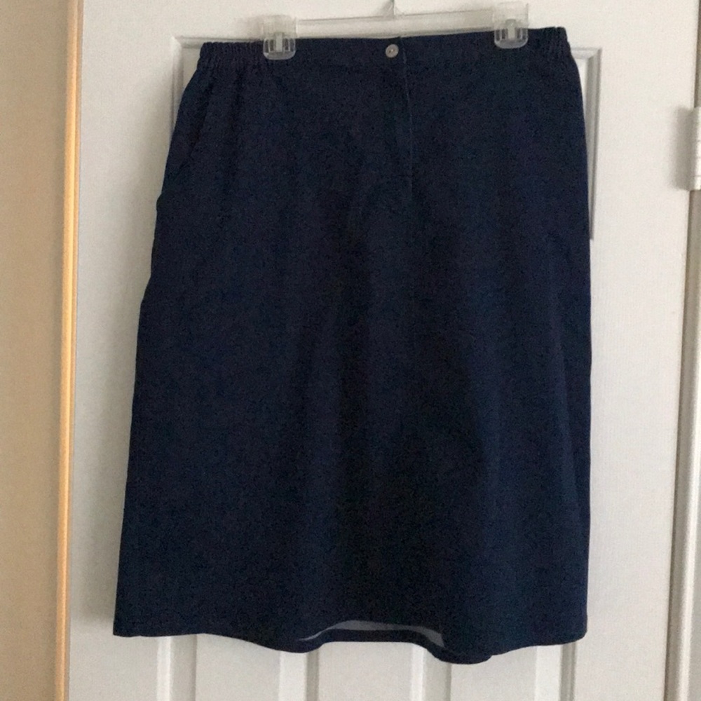 Alfred Dunner Navy Skirt